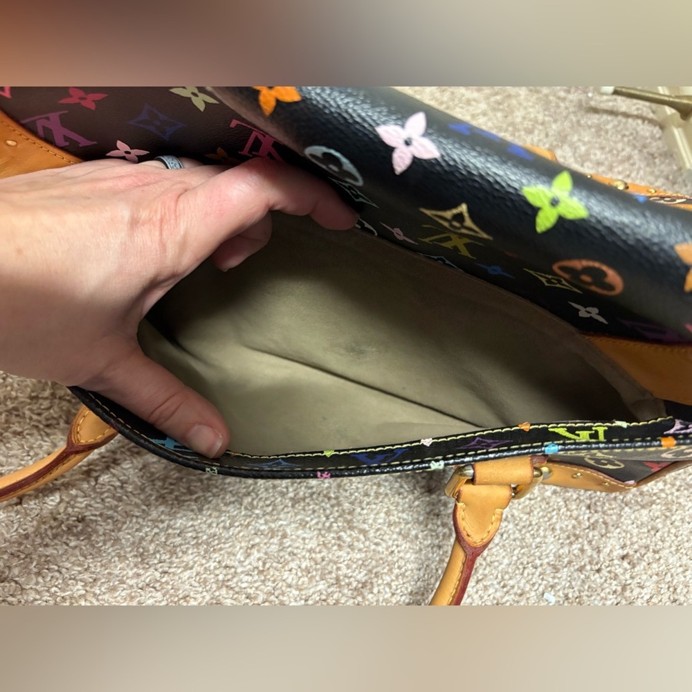 Louis Vuitton LV Murakami black multicolor Beverly handbag cute shoulder bag EUC - Picture 7 of 17
